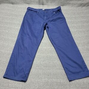 Lands End Traditional Fit Navy Blue Chino Pants Mens Size 38 Traditional Fit